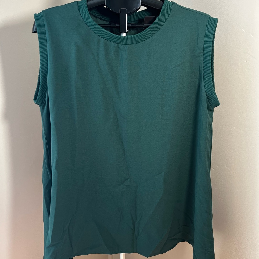 SHEIN Teal Sleeveless Muscle Tee